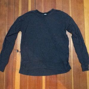 Athleta Girl dark grey long sleeve sweatshirt